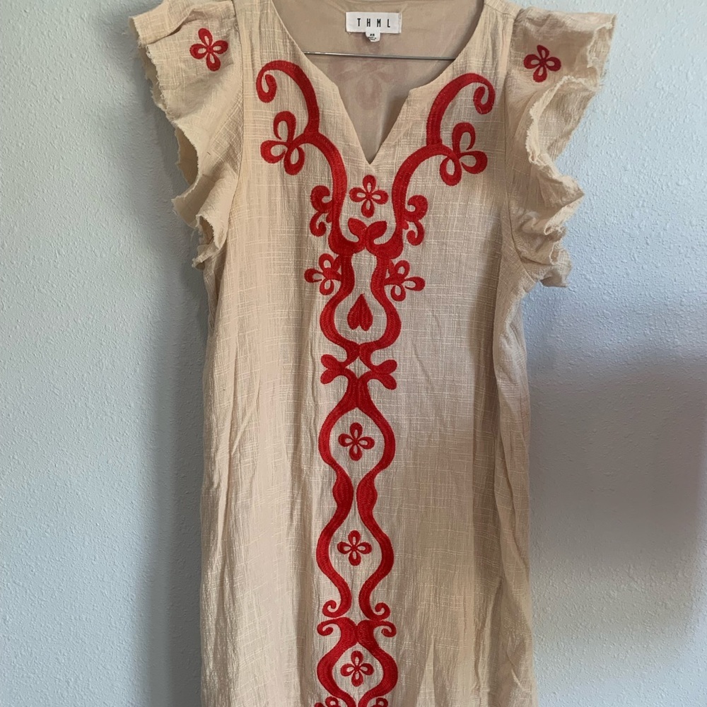 THML Tan summer dress. Women’s Size XL.